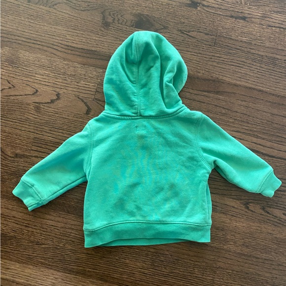 2/$15 Baby Gap Green Hoodie 6-12 months - Picture 2 of 3